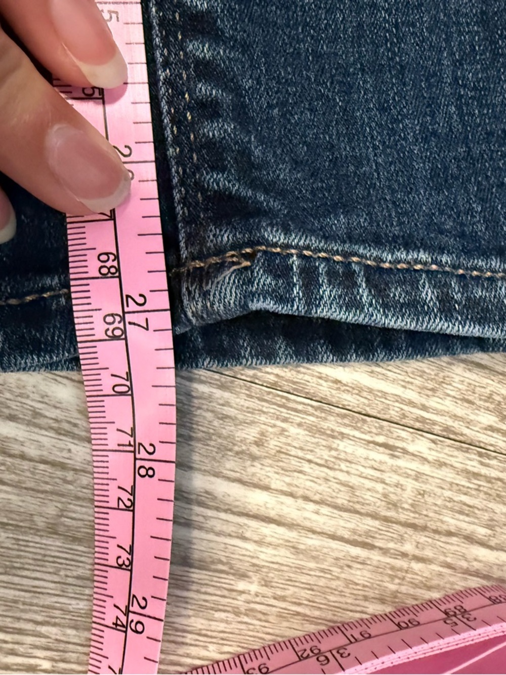 Express Jeans Mid Rise Dark Wash Denim Leggings - Picture 8 of 10